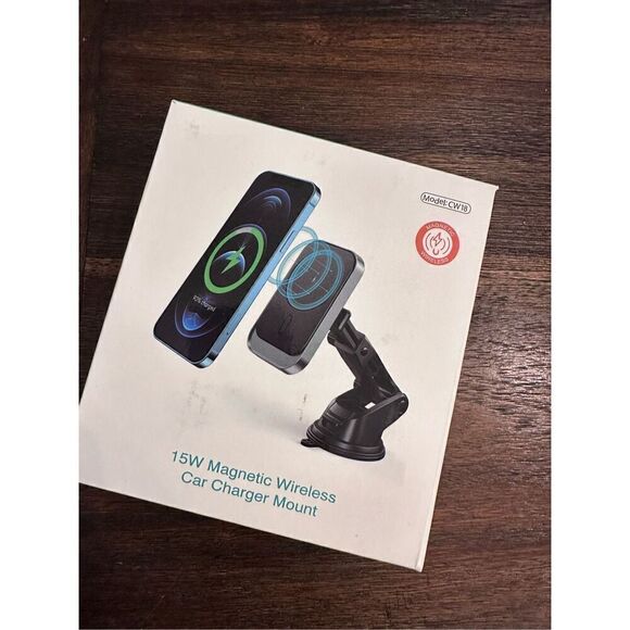 Magnetic phone holder and wireless charger for car. - Picture 1 of 10